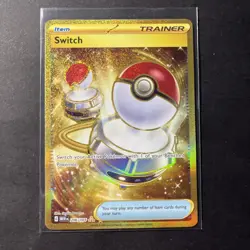 Pokemon TCG Switch 206/165 Scarlet & Violet 151 Ultra Rare Gold Card - NM - Image 1