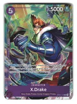 X Drake OP01-114 The Best Selection Vol 2 One Piece Card - Image 1