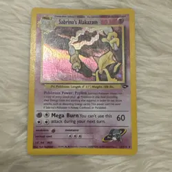 Pokemon Alakazam Sabrina's 16/132 Holographic Rare Gym Challenge TCG Card - Image 1