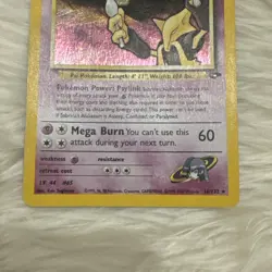 Pokemon Alakazam Sabrina's 16/132 Holographic Rare Gym Challenge TCG Card - Image 3