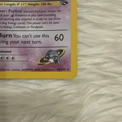 Pokemon Alakazam Sabrina's 16/132 Holographic Rare Gym Challenge TCG Card - Image 4
