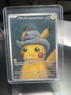 *Custom-made*High Quality,Pikachu Gray Hat"Display Card" - Image 1