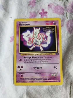 Pokemon TCG Mewtwo 3 Black Star Promo Card First Movie Edition - Image 1