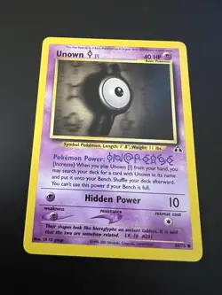 Unown I 68/75 Neo Discovery Unlimited 2001 Pokemon Card Common NM - Image 1