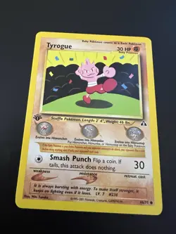 Tyrogue 66/75 Neo Discovery 1st Edition 2001 Pokemon Card Common NM - Image 1