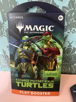 10 Sleeved Magic: The Gathering Teenage Mutant Ninja Turtles Booster Packs - Image 2