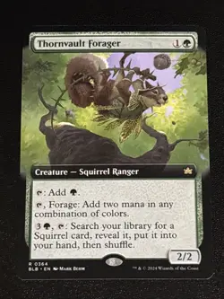 MTG Bloomburrow Thornvault Forager Extended Art 0364 NM Rare - Image 1