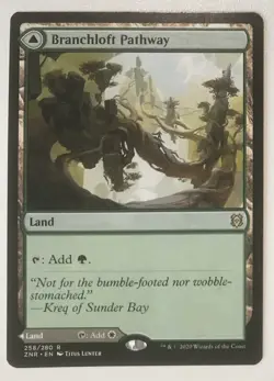 BRANCHLOFT PATHWAY / BOULDERLOFT PATHWAY 258 Zendikar Rising MTG Magic NM Rare - Image 1