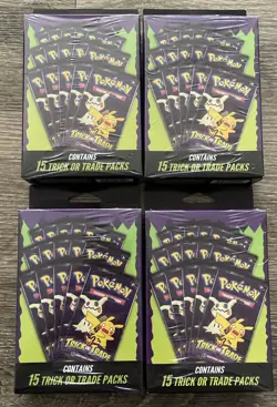 4 Pack Pokemon TCG Booster Trick or Trade - Image 1