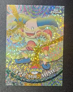 Mr. Mime [Sparkle] #122 Pokemon 2000 Topps Chrome - Image 1