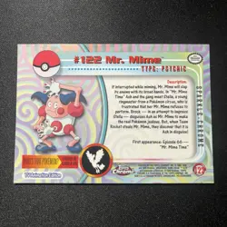 Mr. Mime [Sparkle] #122 Pokemon 2000 Topps Chrome - Image 2