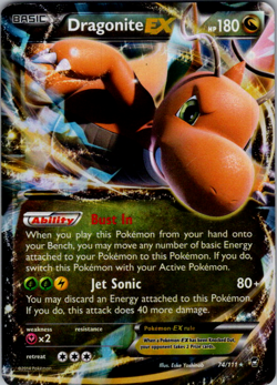 Dragonite EX 74/111 (Pokemon TGC) Furious Fists - Image 1