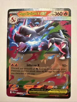 Pokemon Mega X Charizard EX Double Rare Holo English Me02 013/094 ENGLISH - Image 3