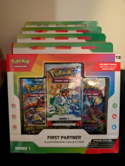4x lot - Pokemon TCG First Partner Illustration Collection Series 1 - Image 1