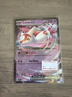 Pokemon TCG Surging Sparks Latias EX 076/191 Near Mint - Image 1