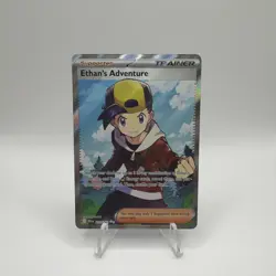 Pokemon Ethan's Adventure 221/182 Full Art Ultra Rare Holo Destined Rivals NM - Image 1