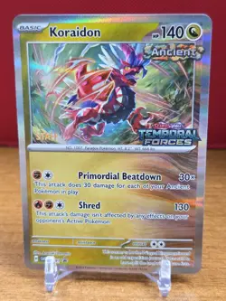 Koraidon (Prerelease) [Staff] 091 Holo Promo Scarlet & Violet Promo Pokemon NM/M - Image 1