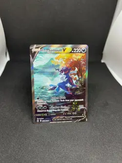 Pokemon TCG Hisuian Samurott V Crown Zenith: Galarian Gallery GG51/GG70 Holo... - Image 1