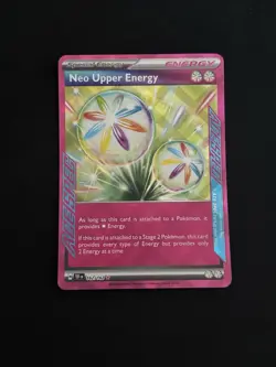 Neo Upper Energy 162/162 SV05: Temporal Forces Holo Pokemon TCG - NM - Image 1
