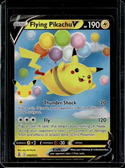 2021 Pokemon SWSH Celebrations Flying Pikachu V #006/025 - Image 1