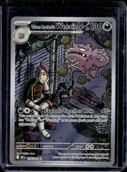 2025 Pokemon Destined Rivals Team Rocket's Weezing #199/182 - Image 1