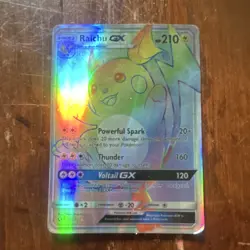 Pokemon Raichu GX 75/73 Shining Legends Secret Rare Full Art Holo Eng 2017 - Image 1