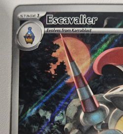 Pokemon Escavalier 138/086 IR Black Bolt Illustration Rare Near Mint - Image 4