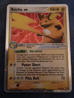Raichu ex 97/106 Emerald Pokemon Trading Card TCG Nintendo 2005 - Image 1