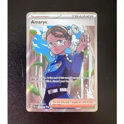 Pokemon Amarys 132/131 Sv: Prismatic Evolutions Ultra Rare Full Art Holo EN - Image 1