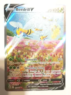 Beedrill V 161/189 Astral Radiance Ultra Rare Full Art Holo 210 HP "N/M" - Image 1