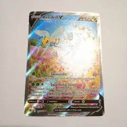 Beedrill V 161/189 Astral Radiance Ultra Rare Full Art Holo 210 HP "N/M" - Image 3