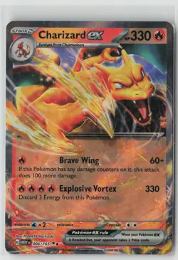 Charizard ex 006/165 Double Rare 151 Pokemon Near Mint - Image 1
