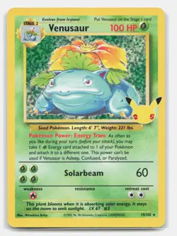 Venusaur 15/102 Classic Collection Celebrations: Classic Collection Pokemon NM - Image 1