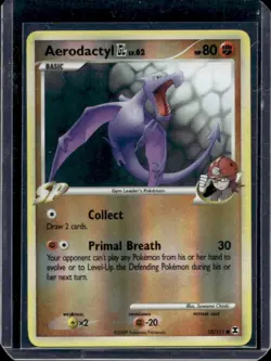 2009 Pokemon Platinum Rising Rivals Aerodactyl Reverse Holo #55/111 - Image 1