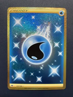 1x Pokemon TCG Water Energy 231/198 Secret Rare Chilling Reign Holo NM/M - Image 1