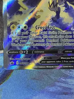 Zeraora V 166/198 Alternate Alt Art Chilling Reign Pokemon TCG NM/M - Image 5