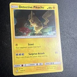 Detective Pikachu 10/18 Holo Rare Mint Condition Pokemon - Image 2