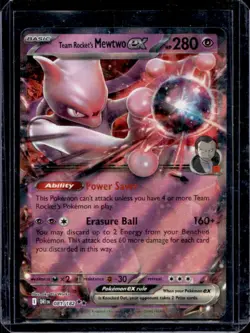 2025 Pokemon Destined Rivals Team Rocket's Mewtwo ex #081/182 - Image 1