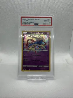 2020 POKEMON SWORD & SHIELD VIVID VOLTAGE #082 ZACIAN VIVID VOLTAGE PSA 10 - Image 1