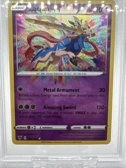 2020 POKEMON SWORD & SHIELD VIVID VOLTAGE #082 ZACIAN VIVID VOLTAGE PSA 10 - Image 4