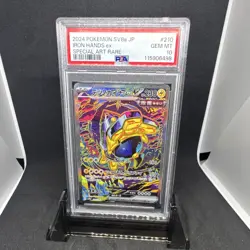 Pokemon Iron Hands ex PSA 10 210/187 Sv8a 2024 Japanese SAR FA Holo - Image 1