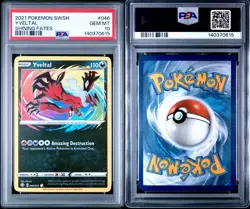 2021 Pokemon SWSH Shining Fates Yveltal #046/072 PSA 10 - Image 1