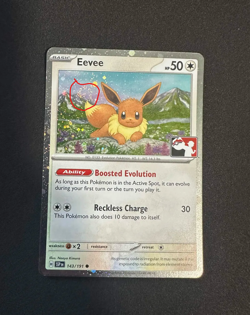 Eevee 143/191 SSP Prize Pack Series Play Stamp Holo Pokemon TCG NM - Image 1
