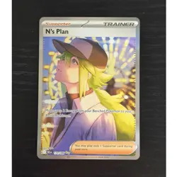 Pokemon TCG N's Plan 170/086 Sv: Black Bolt Special Illustration Rare FA Holo - Image 1