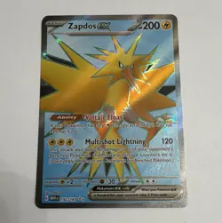 The Pokemon Company Zapdos ex Full Art Holo Ultra Rare EN SV 151 #192/165 - Image 1