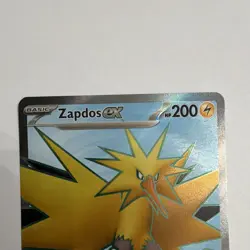 The Pokemon Company Zapdos ex Full Art Holo Ultra Rare EN SV 151 #192/165 - Image 4