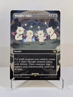 MTG Moogles' Valor (Borderless) Regular Final Fantasy Magic The Gathering - Image 1