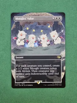 MTG Moogles' Valor (Borderless) Regular Final Fantasy Magic The Gathering - Image 3