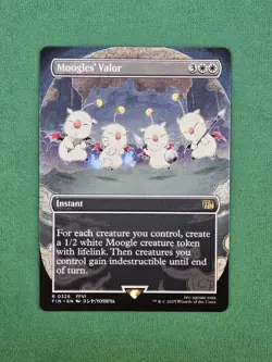 MTG Moogles' Valor (Borderless) Regular Final Fantasy Magic The Gathering - Image 5