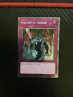 Yugioh Sakuretsu Armor RA03-EN130 Platinum Secret Rare 1st Ed NM - Image 1